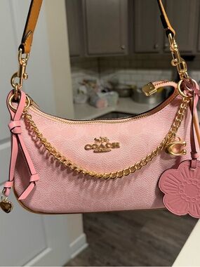 Coach Powder Pink Teri Shoulder bag